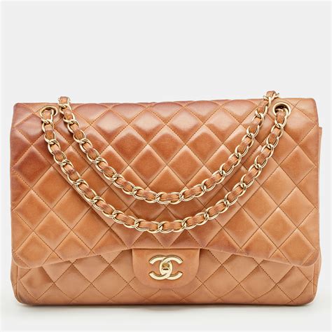 large chanel quilted bag|pre owned chanel bag.